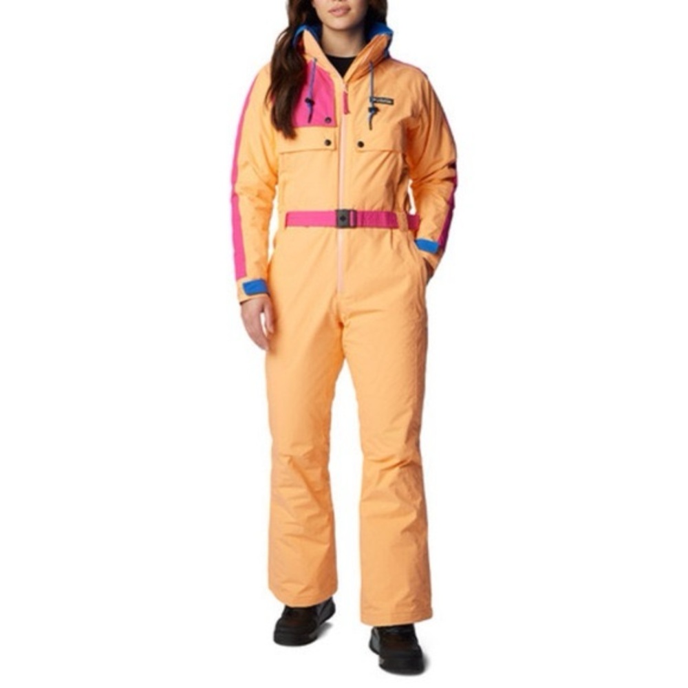 Colorful Ski Suit with Belt